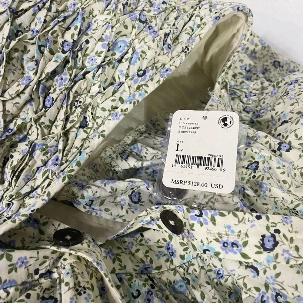 SOLD - Free People Petunia Smocked Floral Mini Dress - Picture 3 of 9